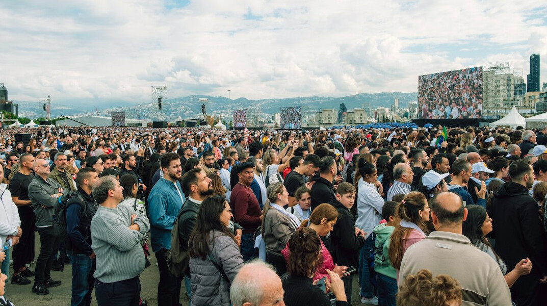 crowd at public event