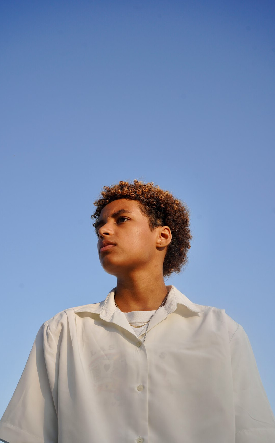Portrait of a young man in a shirt
